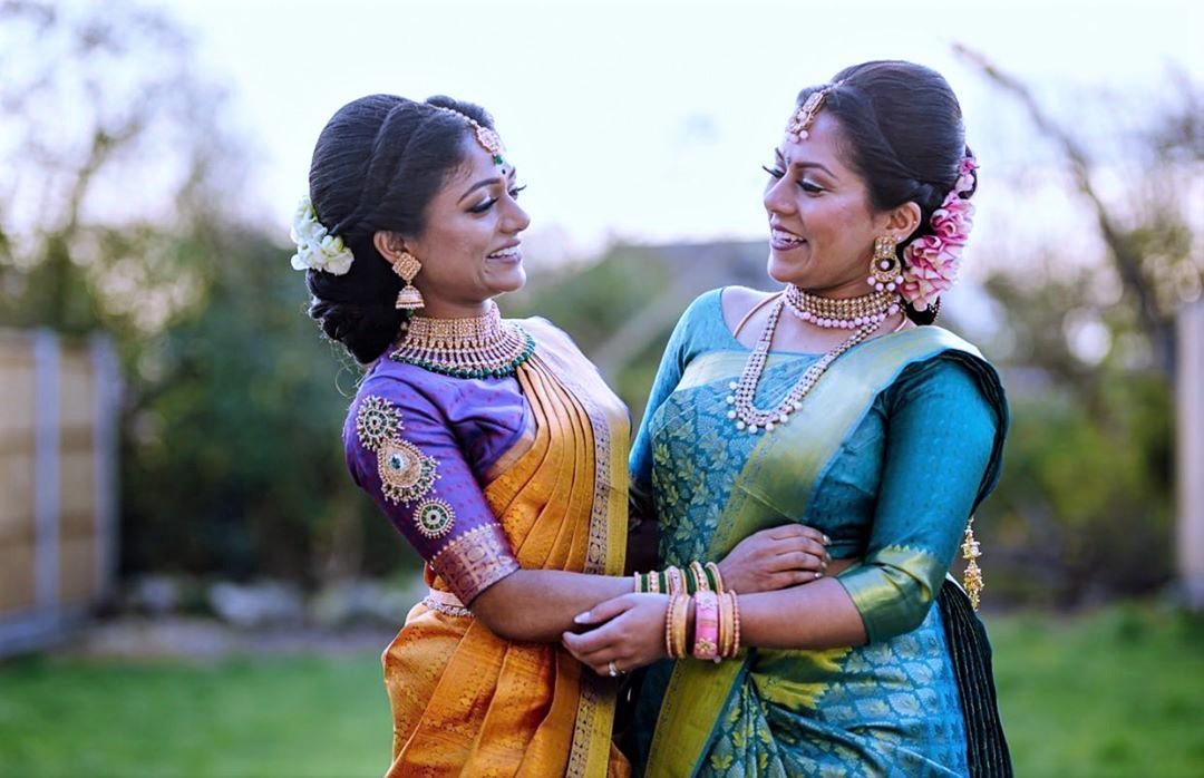 Buy Royal Blue Satin Silk Saree online-Karagiri – Karagiri Global