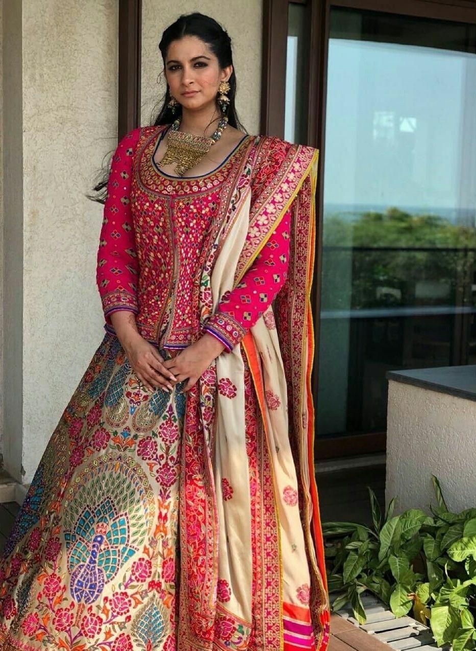 Banarasi Silk Woven Lehenga Choli In Red Colour  LD5411765