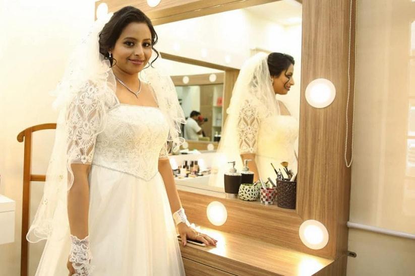 Christian Wedding Gown and Makeup