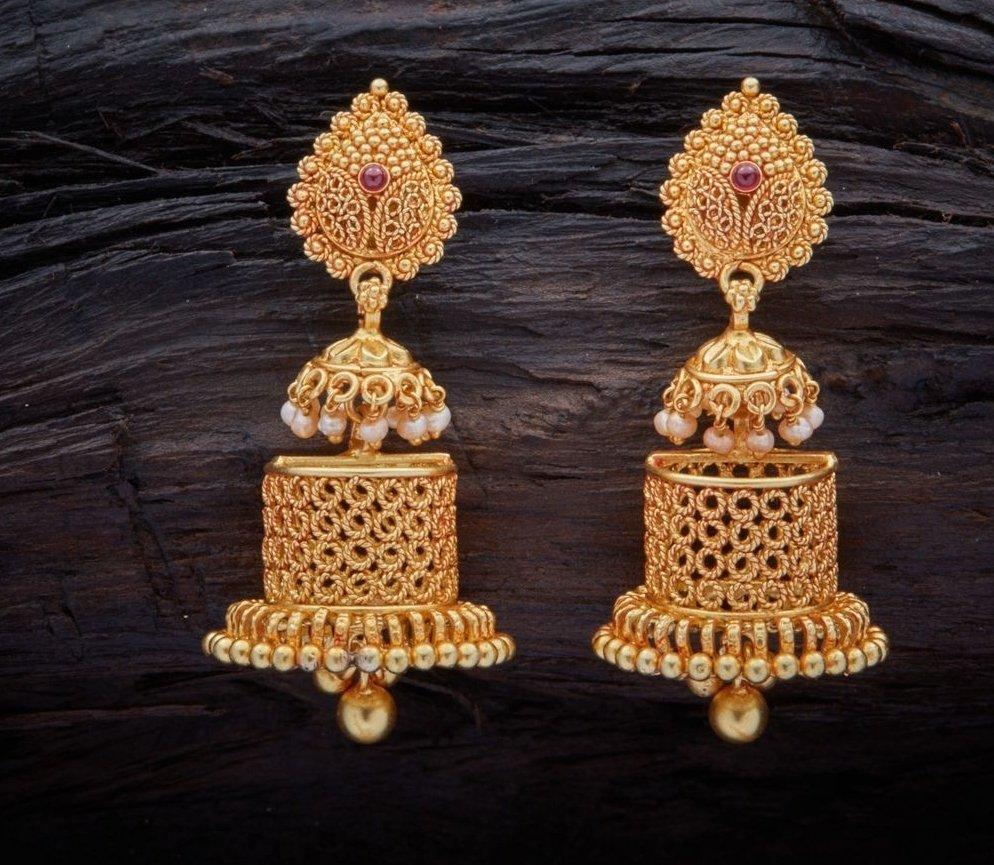 New latest gold jhumka outlet design