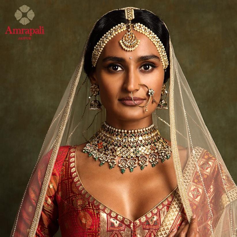 Powder Blue Embellished Bridal Lehenga Set – Roopkala Heritage