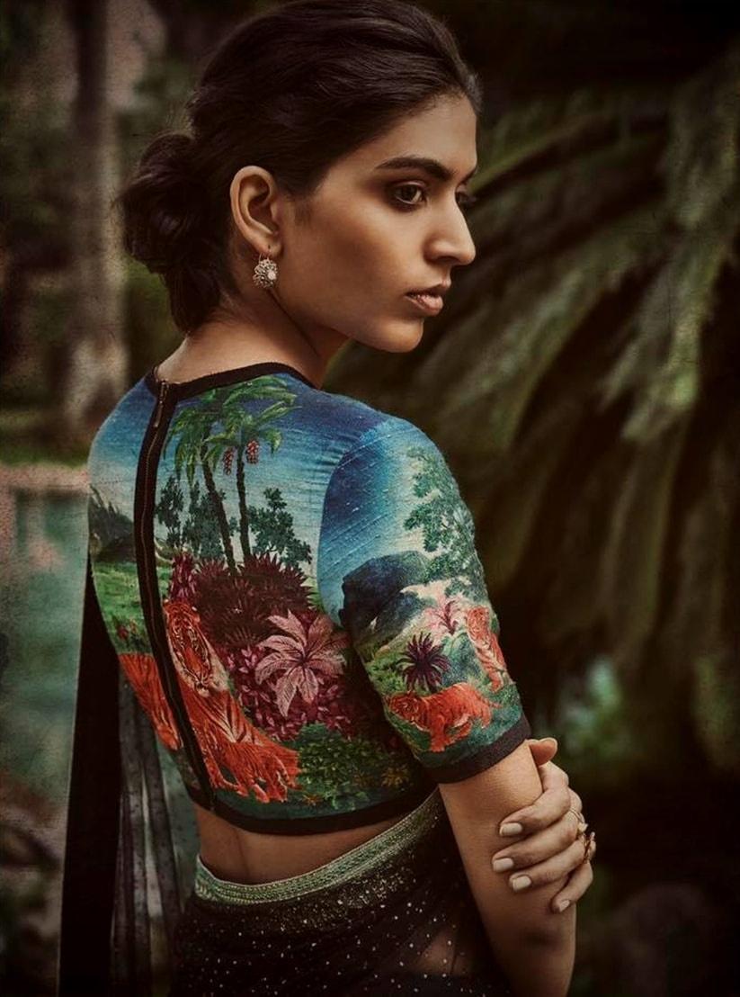 Pooja Hegde Inspired Hottest Blouse Back Designs | Blouse Back Design |  Trendy Blouse Designs