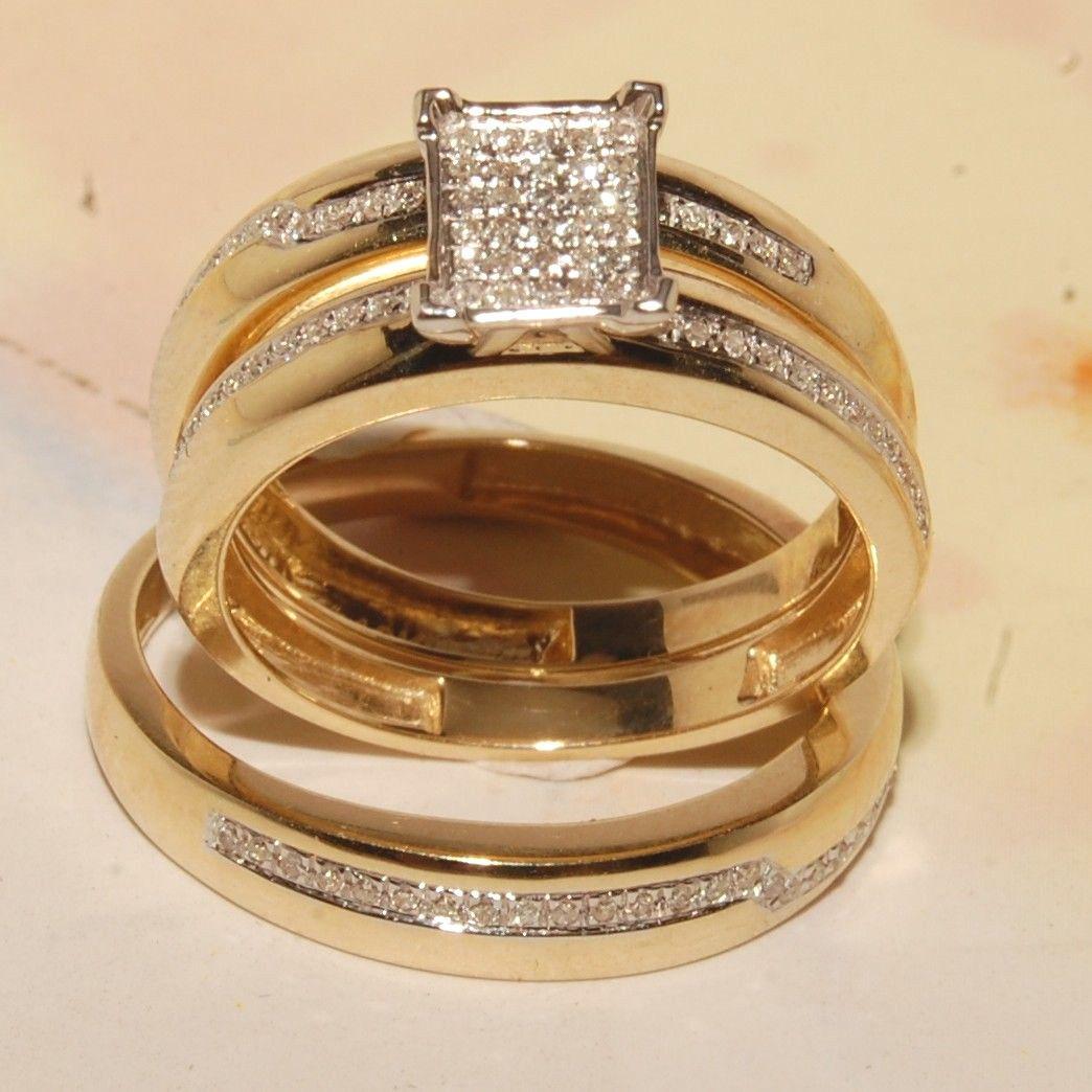 22K 5mm Gold Band Couple Rings JL AU 22K