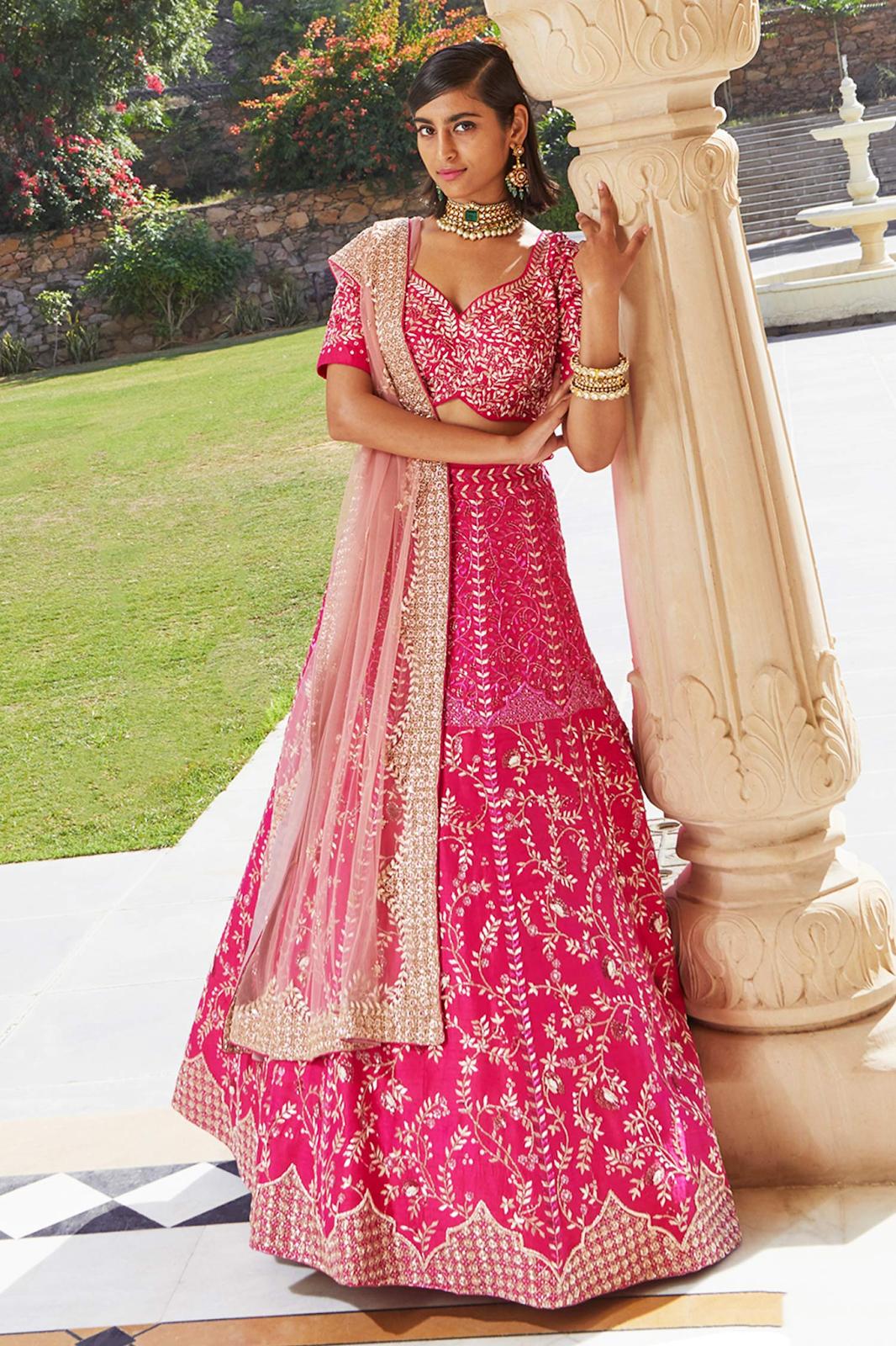 Baby Pink Net Designer Wedding Lehenga Choli | Party wear lehenga, Designer  dresses indian, Designer lehenga choli