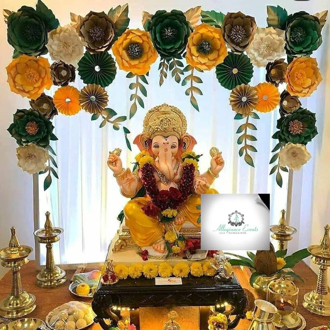 Discover 125 Decoration Themes For Ganesh Utsav Latest Seven Edu Vn   98204 Paper Art Decoration Idea 