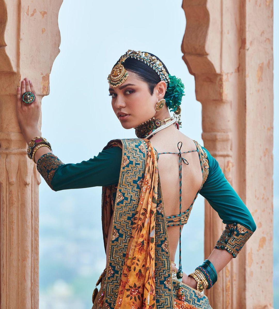 Silk Multicolor Heavy Work Designer Lehenga Blouse at Rs 299/piece in Jaipur