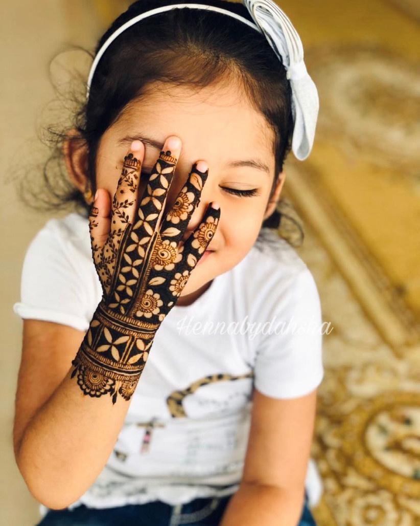 70+ Easy Mehndi Designs for Kids