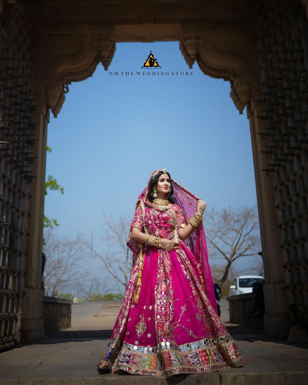  Rani Pink Rajput Wedding Dress Lehenga