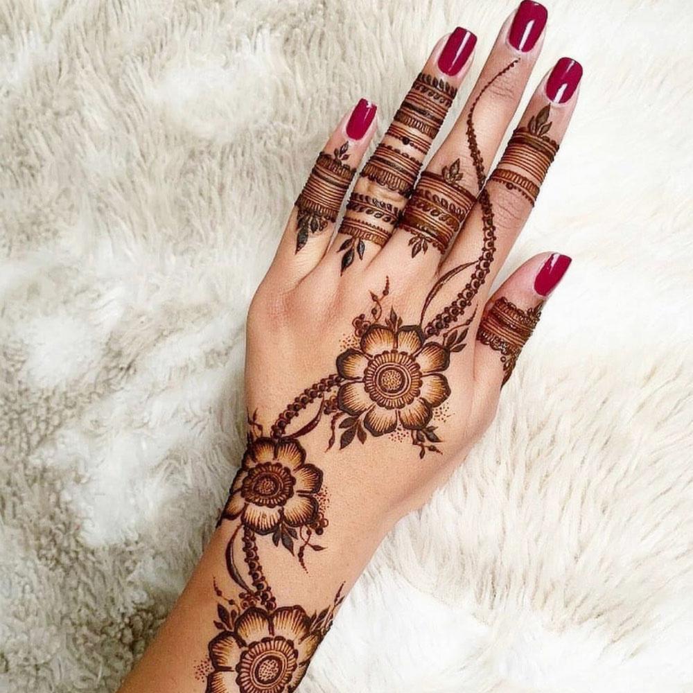 dulhan ke hathon se banne wali sabse sundar mehandi design 2020.  https://mehandidesignsimple.... | Mehandi designs, Mehndi patterns, Bridal  henna