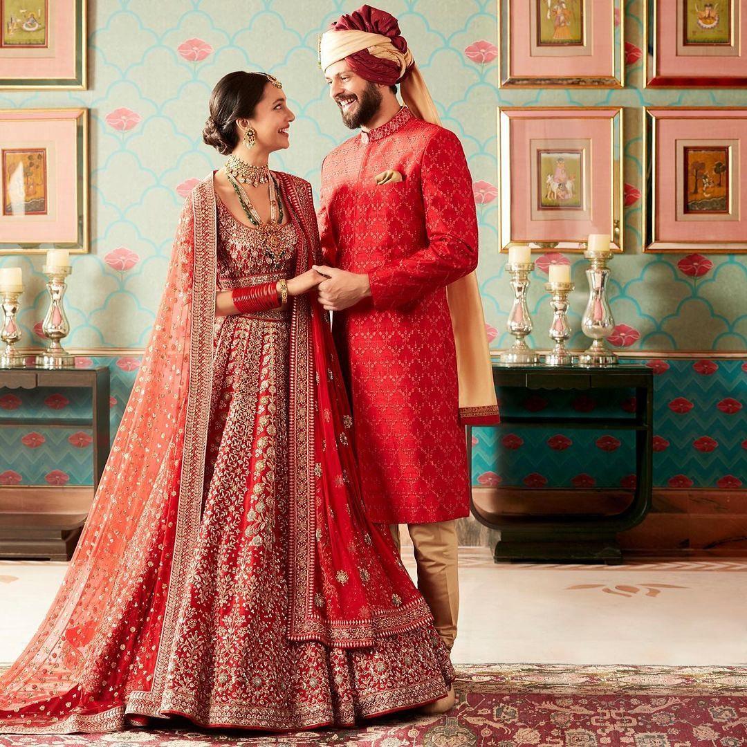 Check out these 12 cheesy ways to coordinate your sherwani and lehenga! -  To Near Me