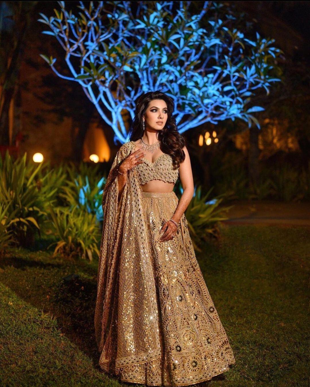 Buy Golden Mirror Work Bridal Lehenga Choli, Wedding Lehenga, Handwork  Embroidery Lehenga Choli, Indian Pakistani Bridal Outfit Online in India -  Etsy