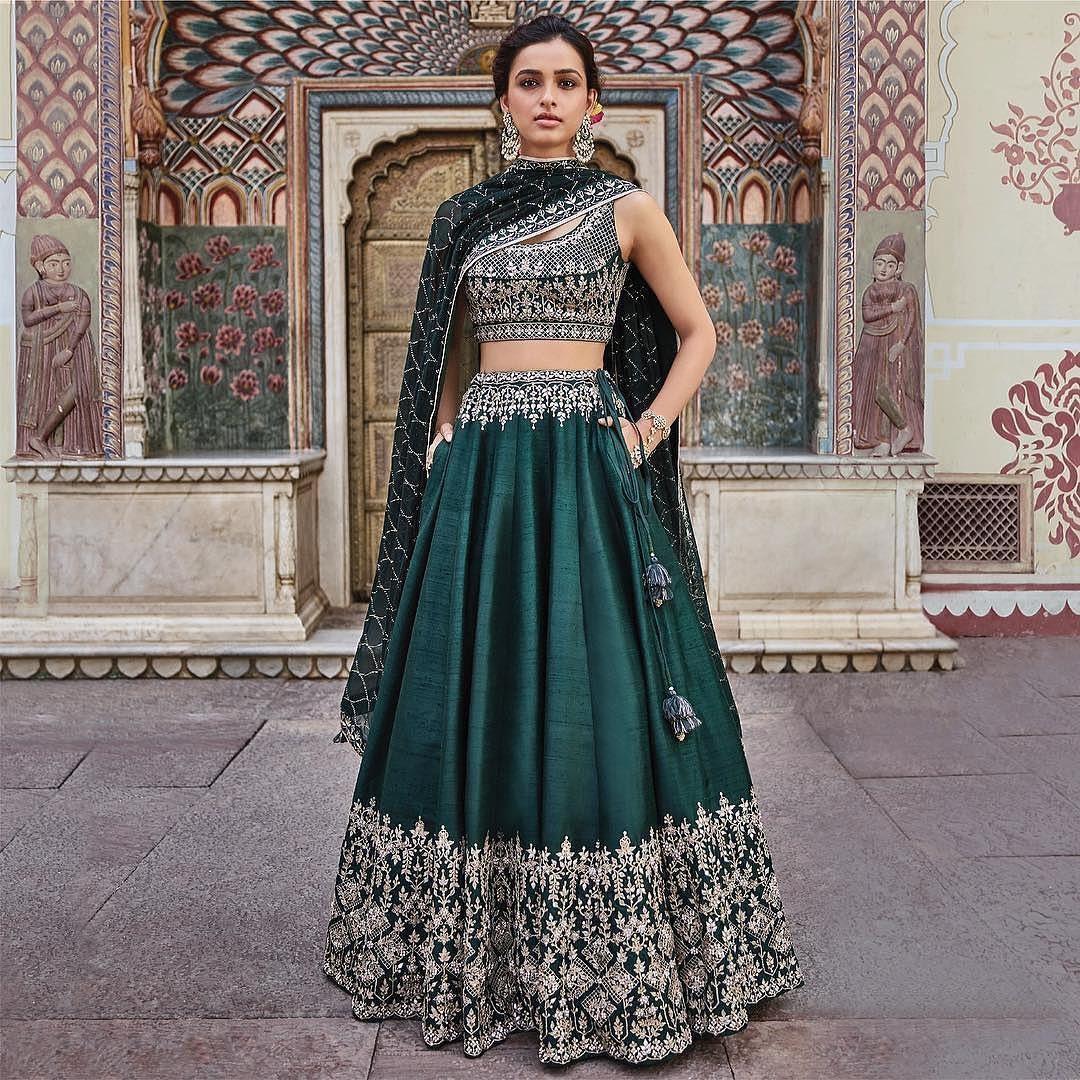 Twirl in Style: Designer Lehenga-Cholis for Wedding Guests - House of Surya