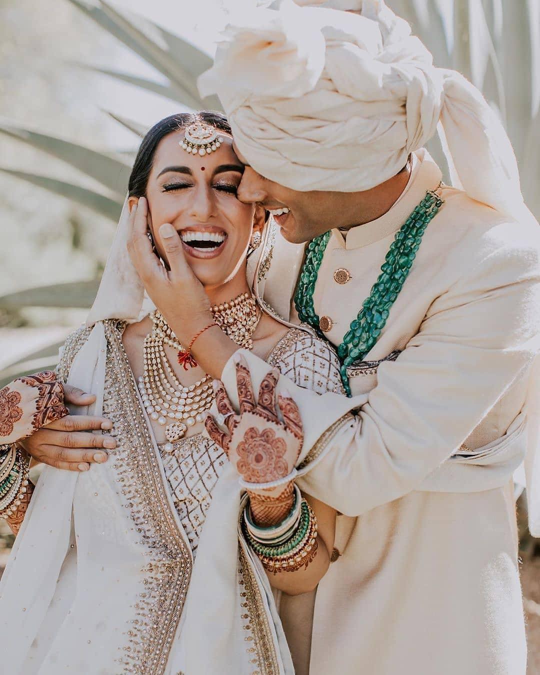 A Beautifully Designed Mumbai Wedding With A Bride & Groom In Colour  Coordinated Outfits