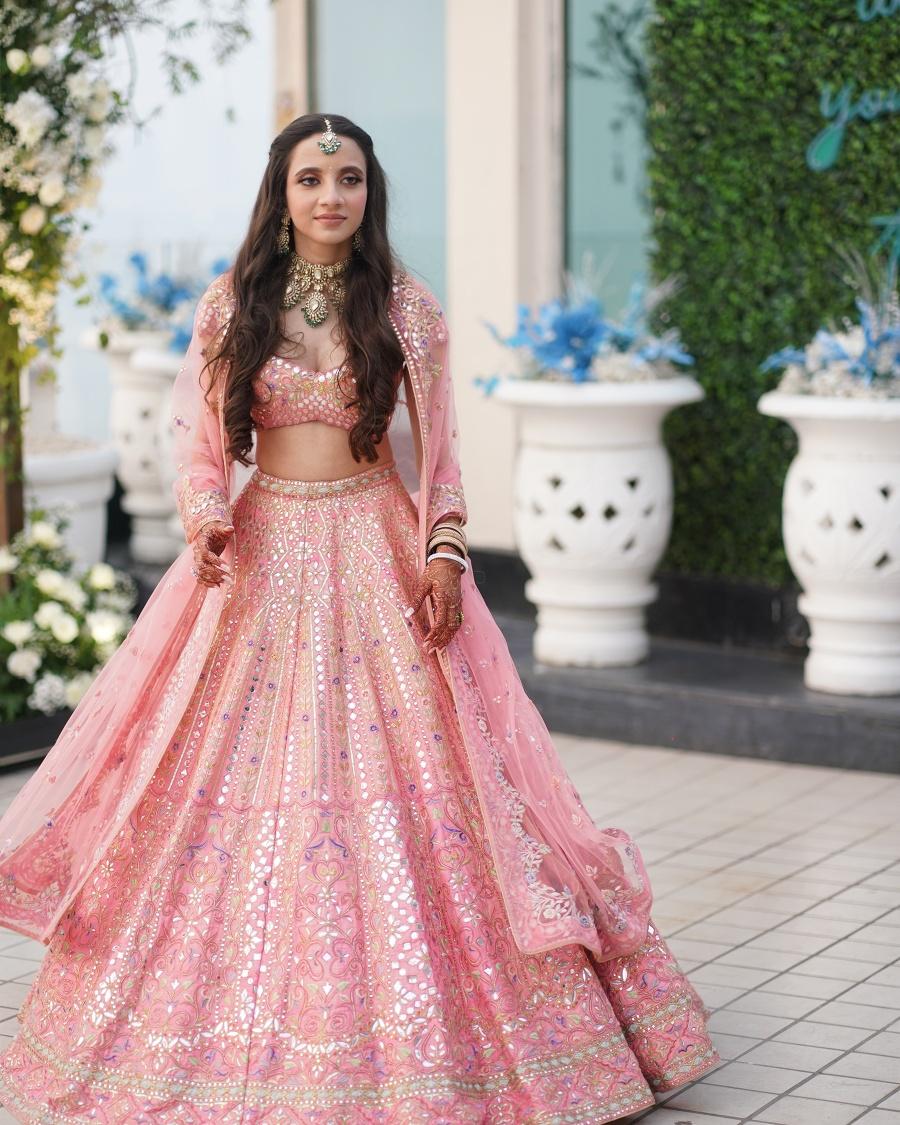 10 Sparking Mirror Work Lehengas that will Satisfy your flashy Soul!