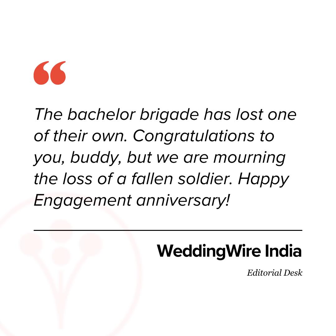 Funny Engagement Anniversary Wishes