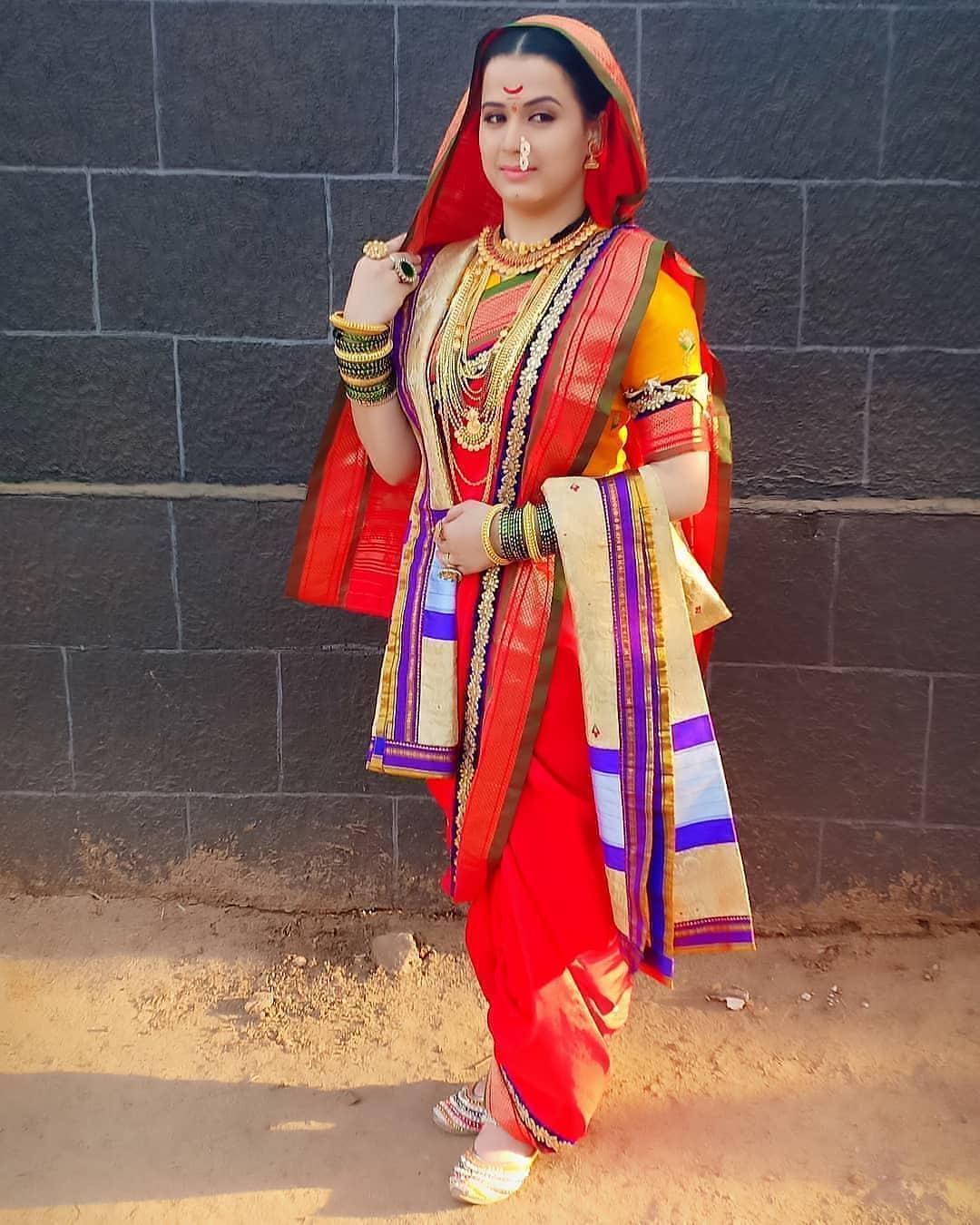 Marathi Saree Women Warrior look
