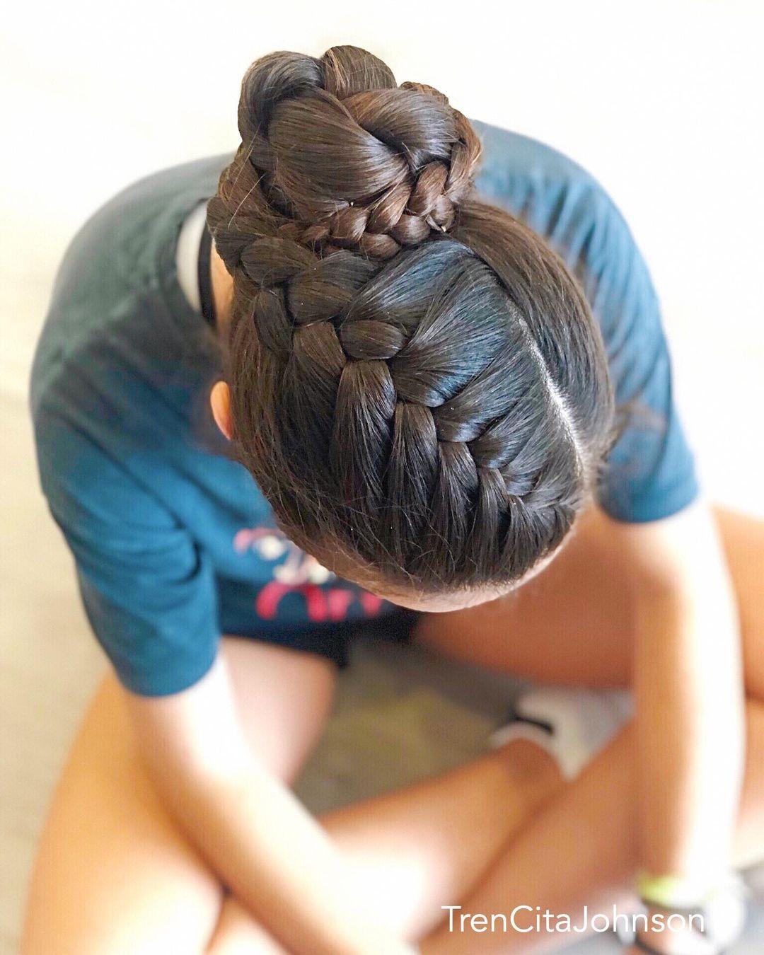 Designer Braid Bun#Hairstyle - YouTube