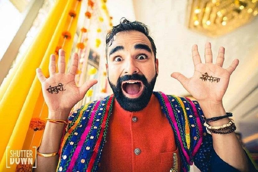 When groom is giving pose for his mehandi photoshoot. 😊happy groom  @hittu_mamta_bhartendra DM me for book your order.. Follow me… | Instagram