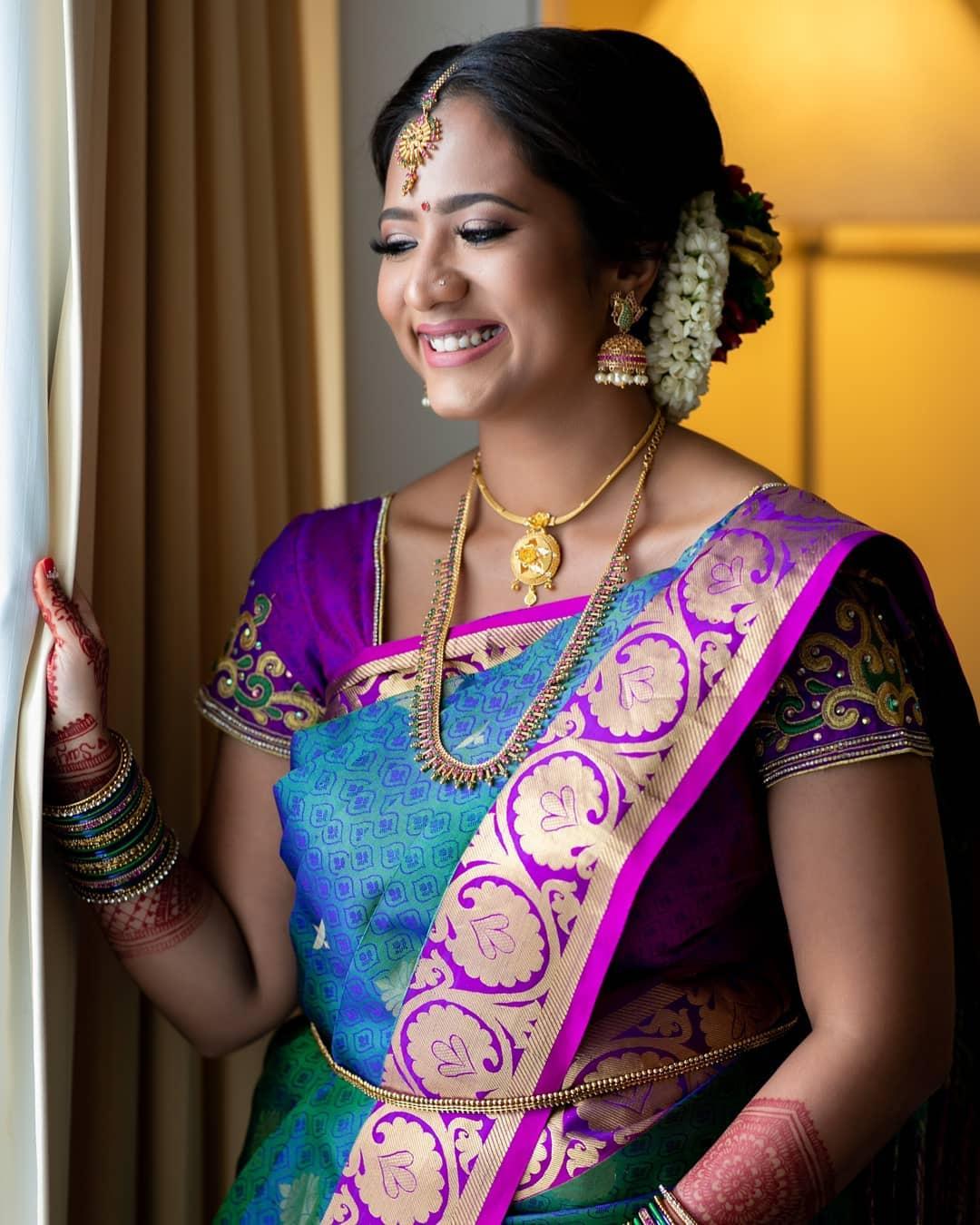 Spicy-Red-Hot Wedding Saree at Panache Haute Couture