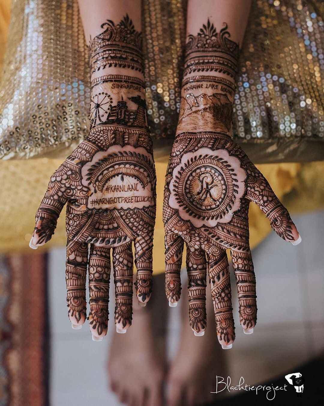 15+ Brides who told their Love Story through their mehndi design! | Bridal  Look | Wedding Blog