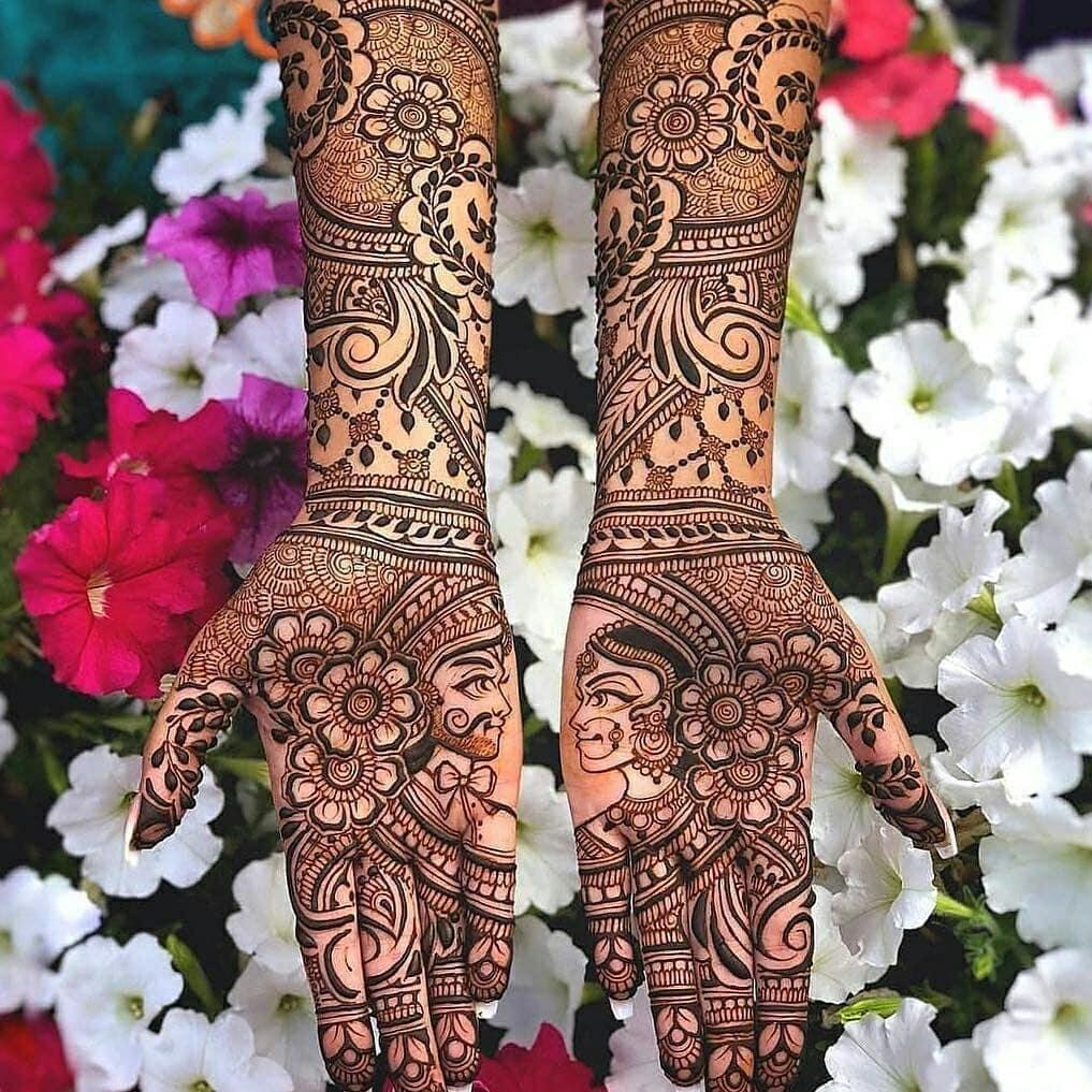 Modern Front — Back Full Hand Bridal Mehndi Design — Easy & Beautiful | by  all dm | Medium