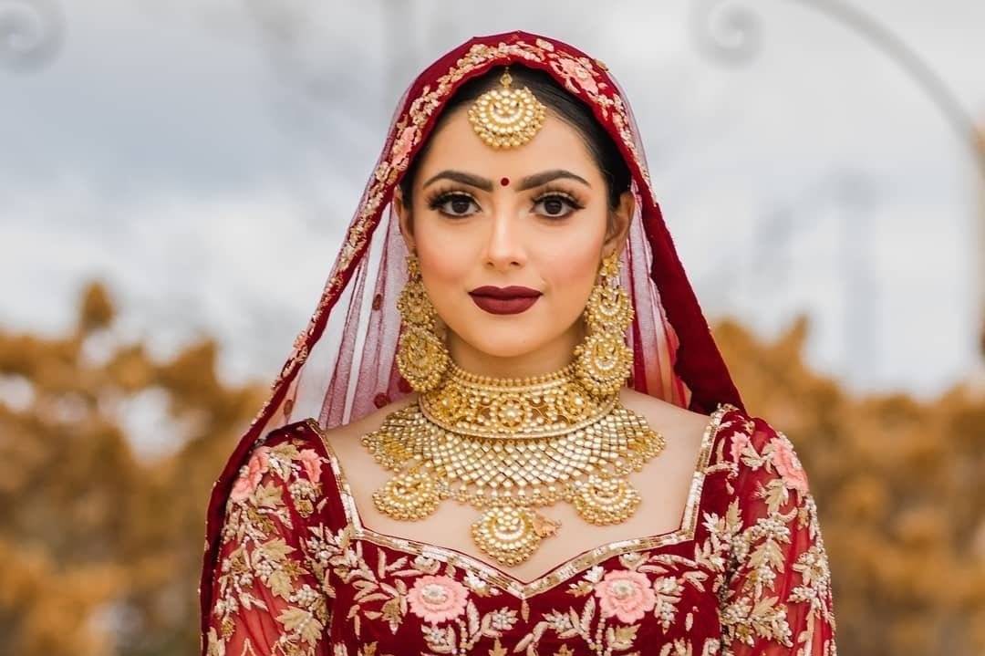 Pakistani Maroon Lehenga Bridal with Choli Dress Online – Nameera by Farooq