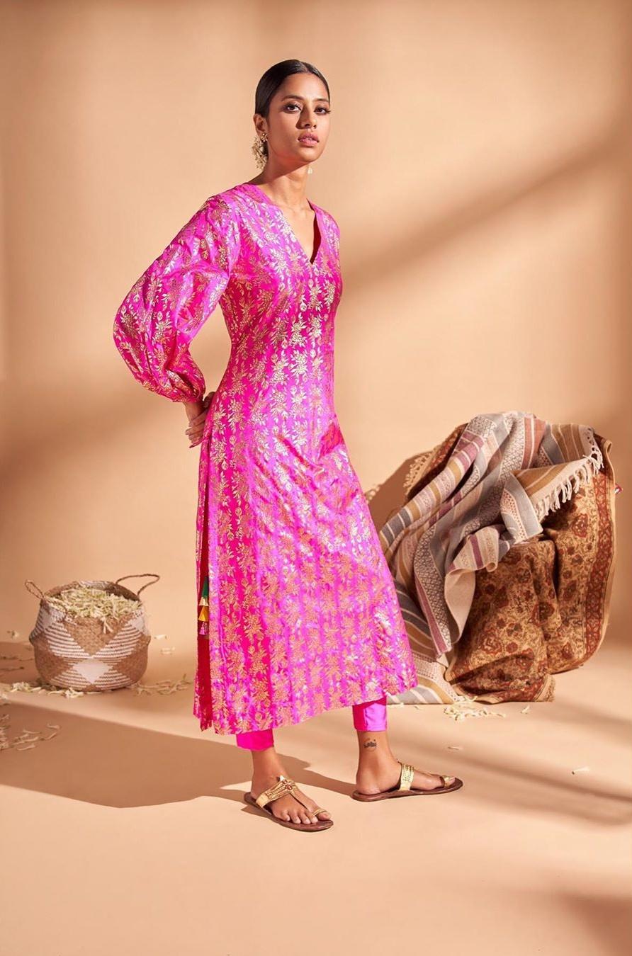 Indo western long outlet kurti