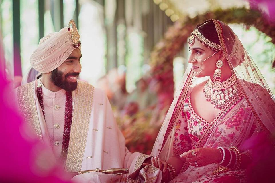 Inside Jasprit Bumrah and Sanjana Ganesan's Wedding