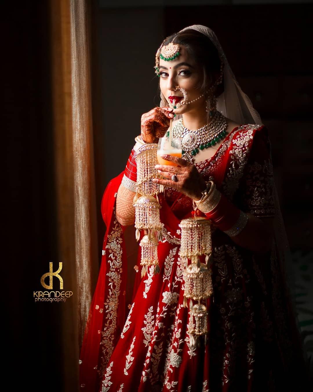 Deep Red Color Wedding Lehenga | Bridal lehenga collection, Red bridal  dress, Indian wedding dress
