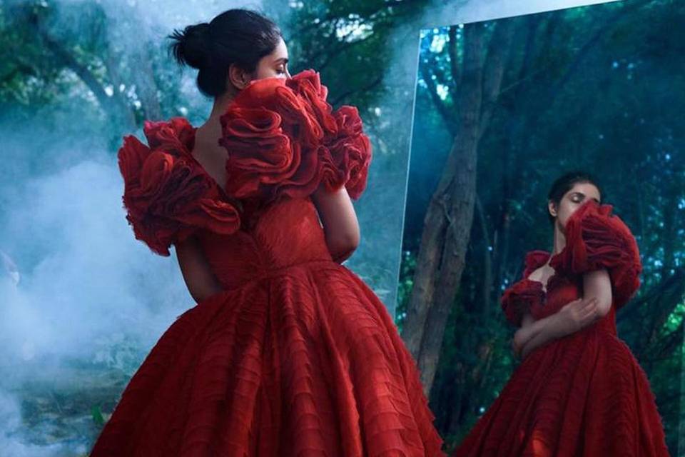 Gaurav Gupta's Red Gown