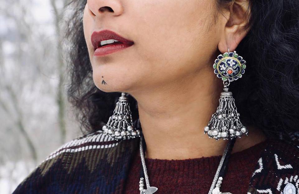 Oxidized Silver Earrings – AryaFashions