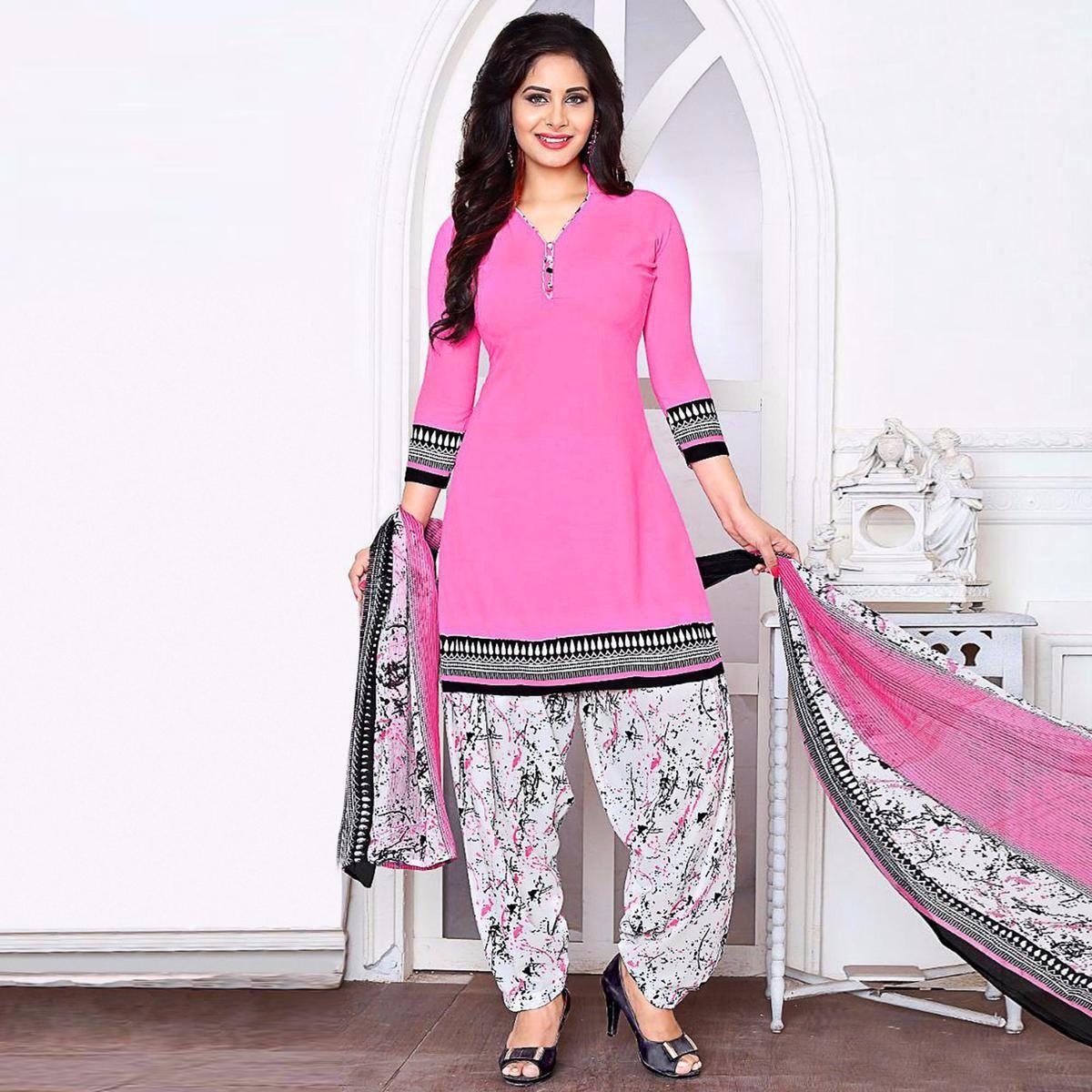 Washable Ladies Fancy Semi Stitch Suit at Best Price in Kolkata | Reshma  Benazir