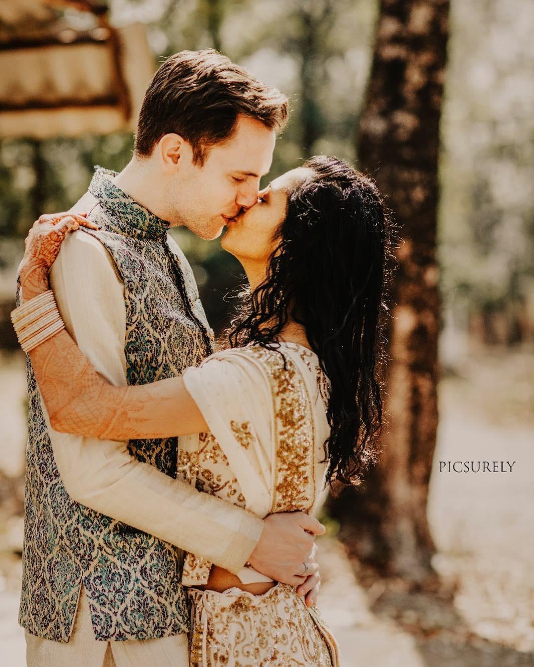 Beautiful Indian Lady Enjoying The Rain At The Lake Side Stock Photo -  Download Image Now - iStock