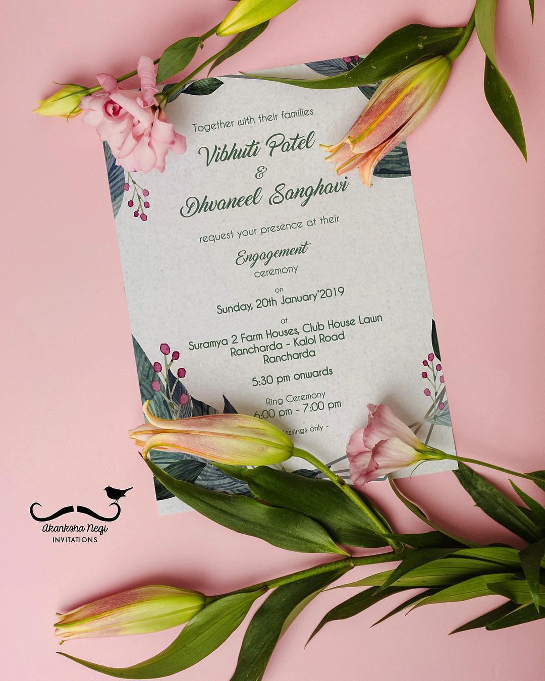 free Engagement Invitation Card Maker & Online invitations in English