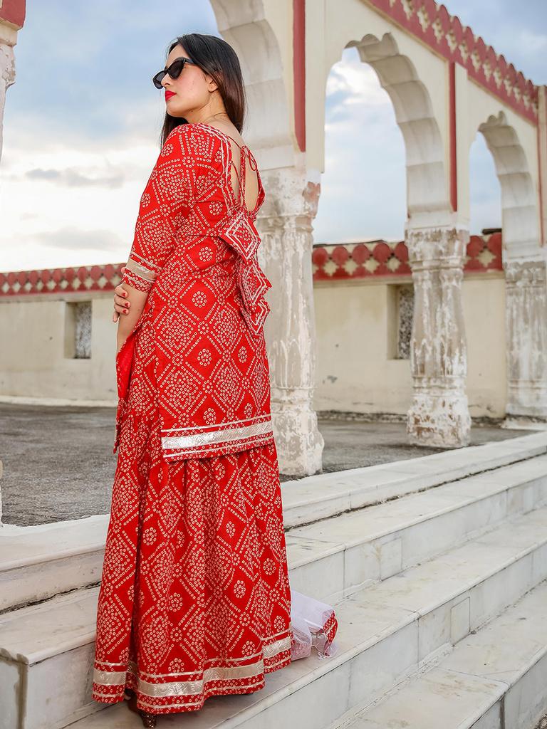 Bandhani Plus series 1001-1010 pure cotton bandhani print suit