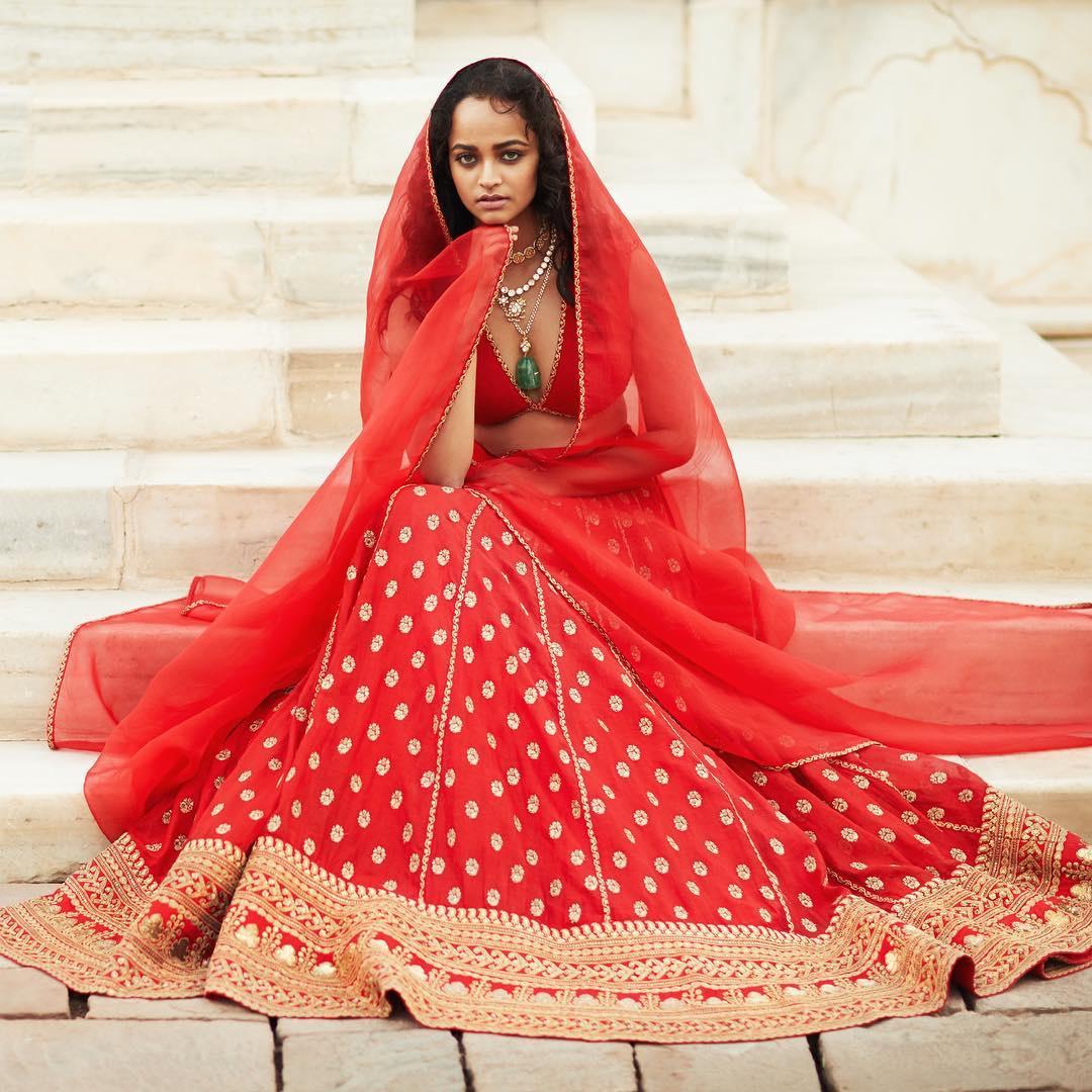 Red Sabyasachi Mukherjee Bride by Sabyasachi for rent online | FLYROBE