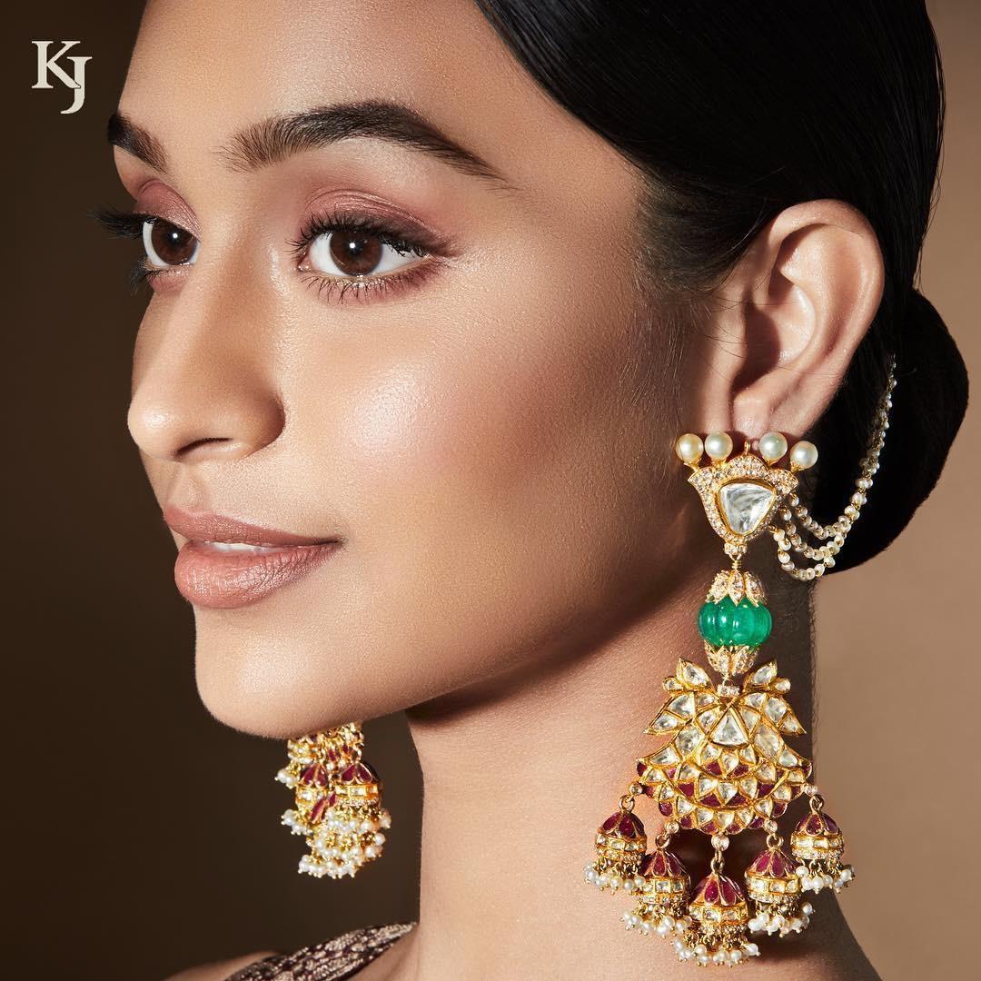 Art hot sale karat jhumkas