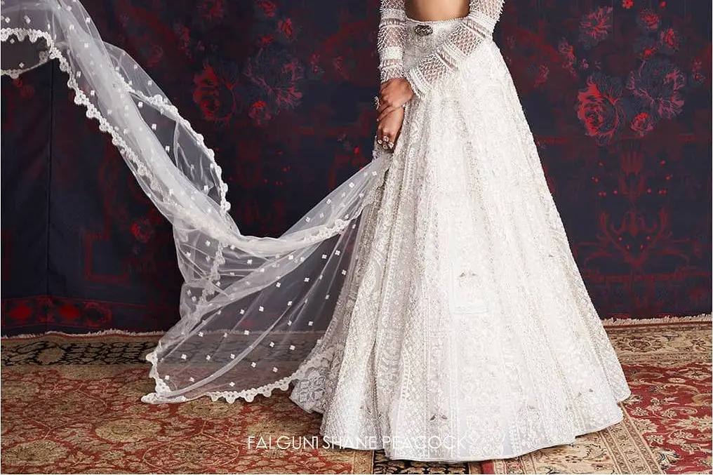 Karishma Wedding Lehenga | Order Cream Floral Organza Bridal Lehenga Online  | Designer Lehenga Choli