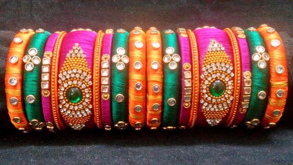 silk thread bangles 