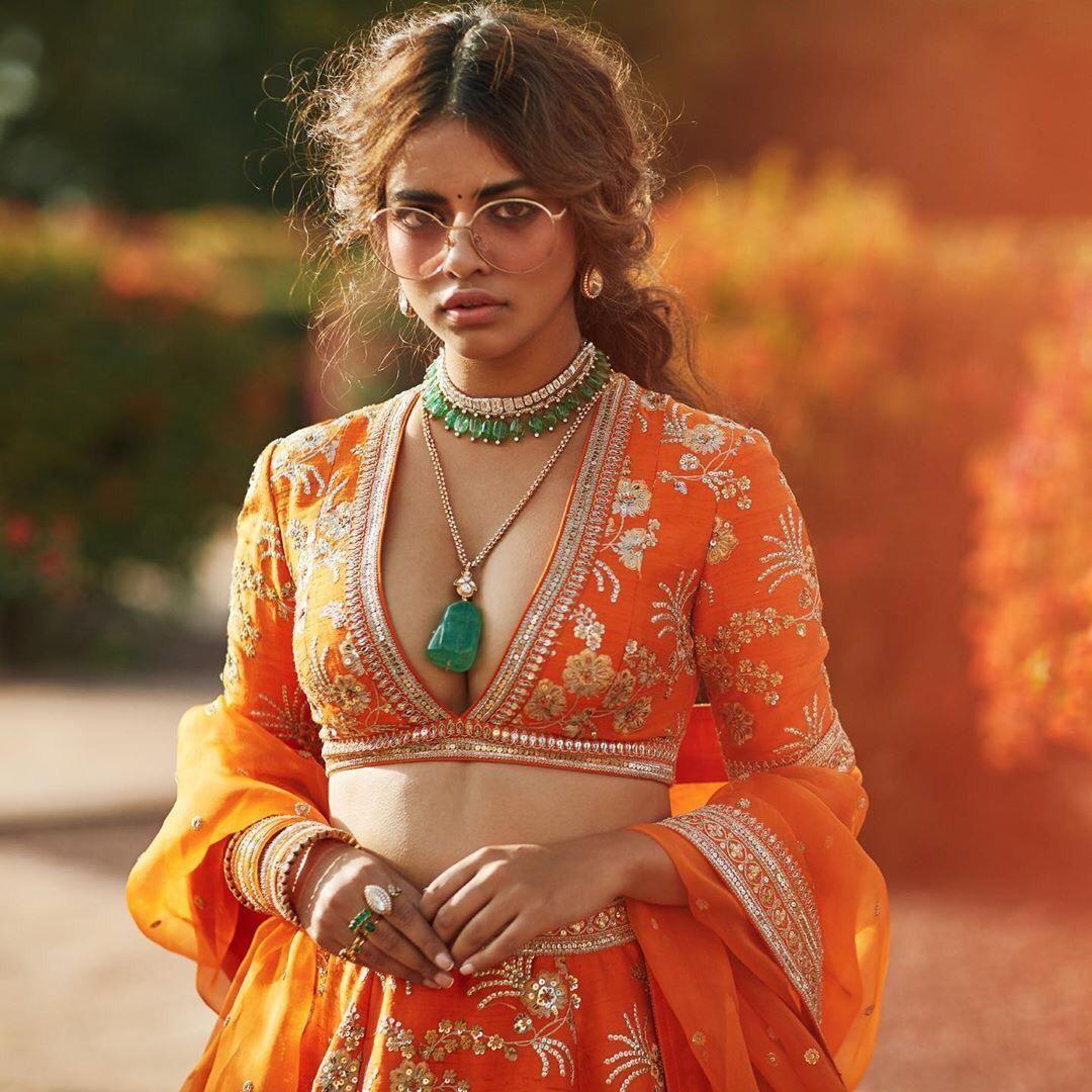 Peach Sabyasachi deep V cut blouse Designer Pattern Beautiful Saree Blouse  Indian Readymade Sari Blouse, Bollywood Sari Blouse, Choli