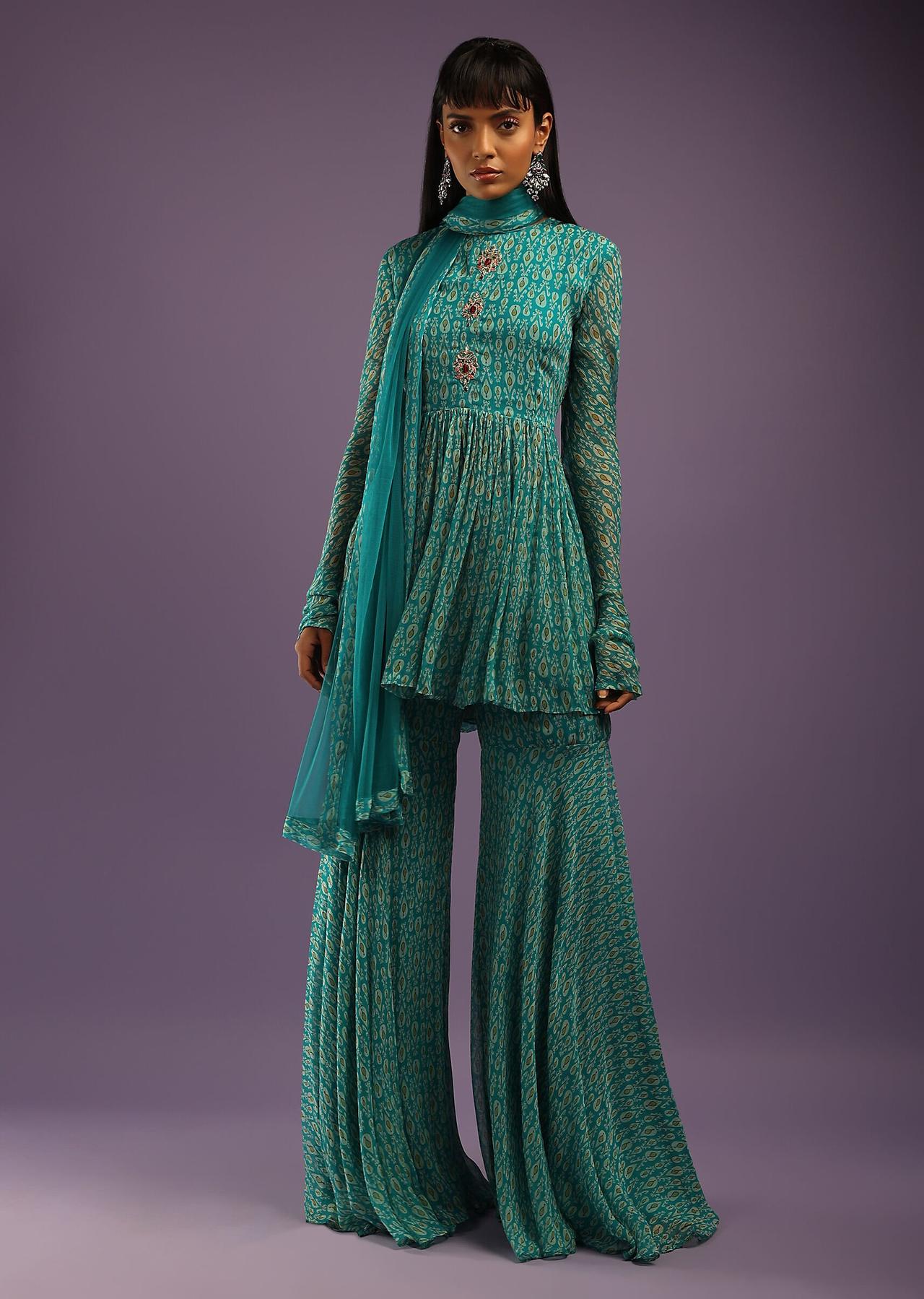 Sharara with frock clearance style