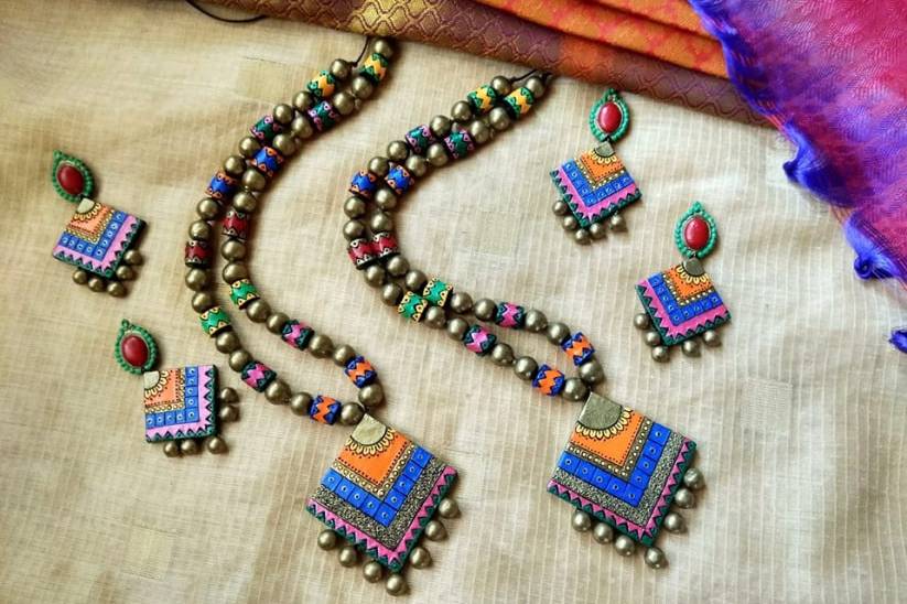 Terracotta on sale necklace designs