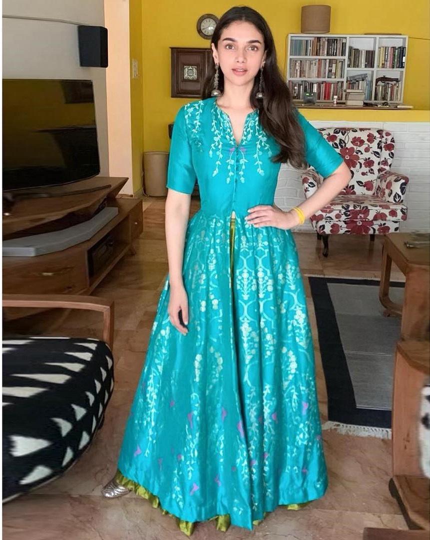Green Color Banarasi Gown with Heavy Banarasi Dupatta | Designer anarkali  dresses, Indian fashion dresses, Indian designer outfits