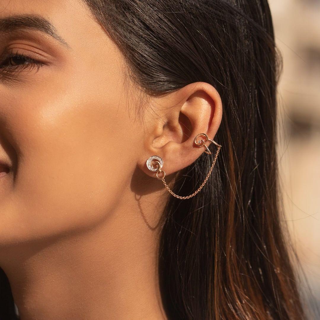 Buy Halie Diamond Drop Earrings Online | CaratLane
