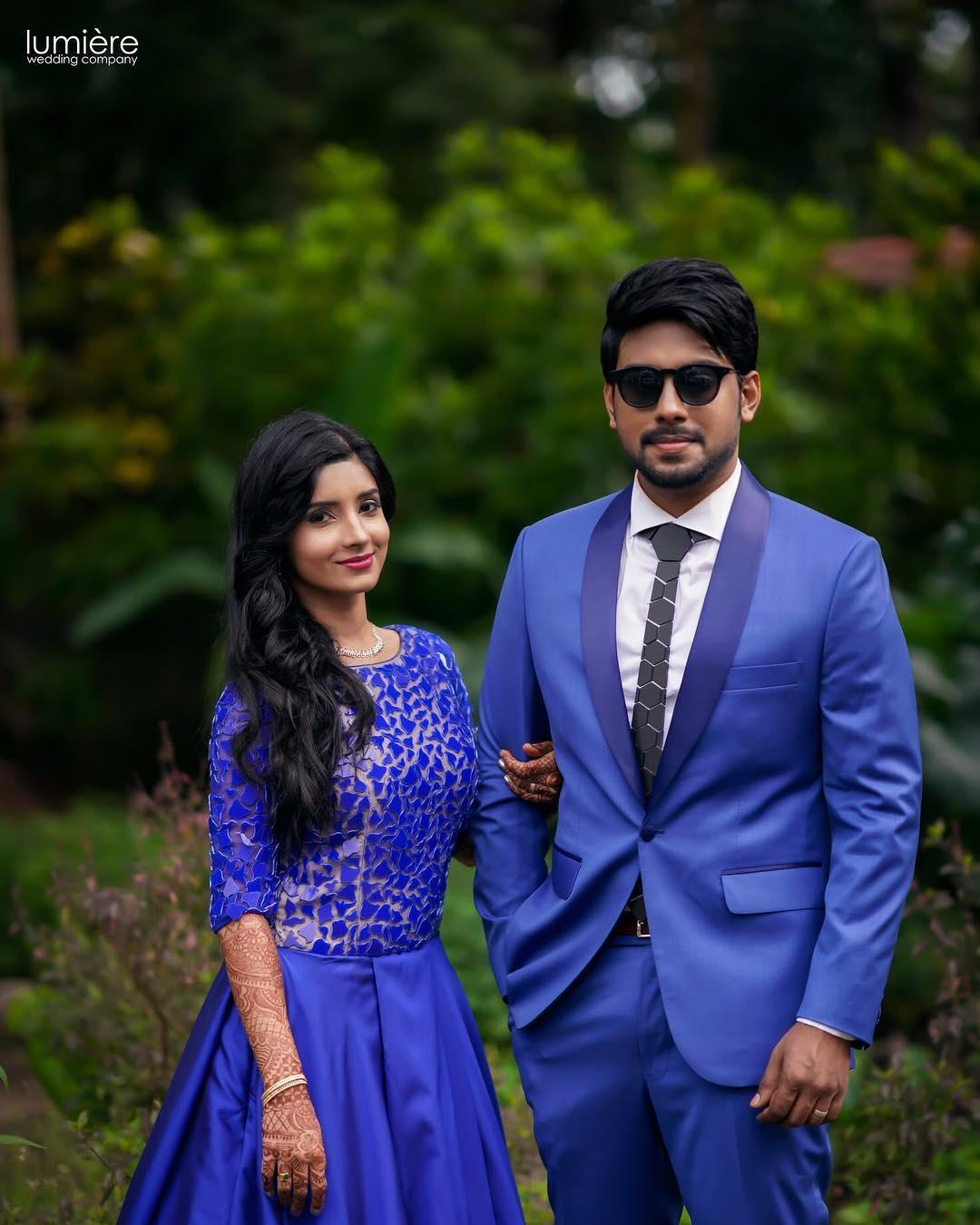 royal blue dress couple