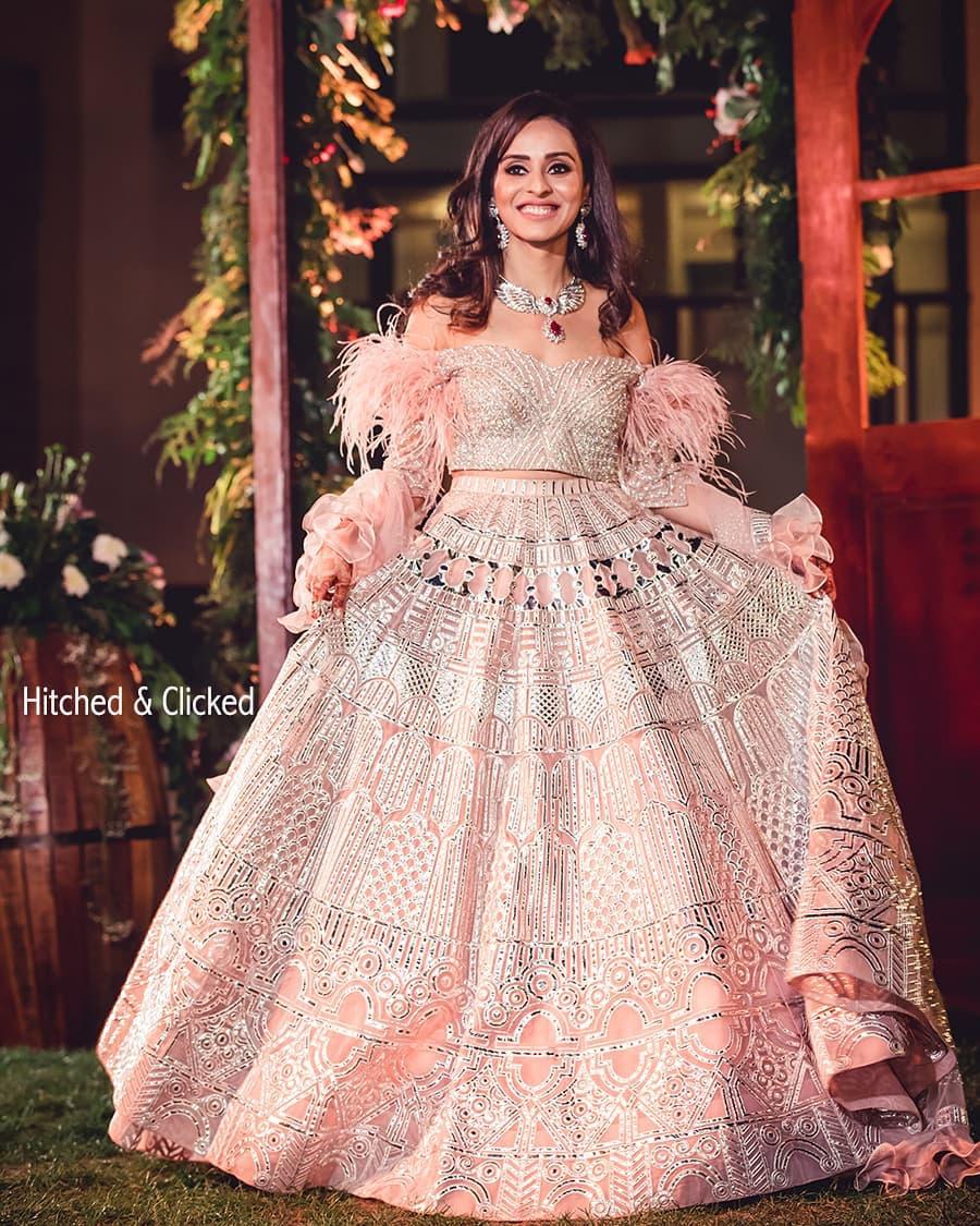 Beautiful Silk Embroidered Lehenga with ruffled blouse. Stylish and modern  silhouette… | Ruffle blouse designs, Designer party wear dresses, Lehenga  blouse designs