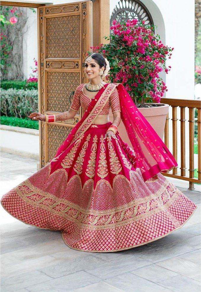 79465 indian bridal wear sabyasachi red lehenga