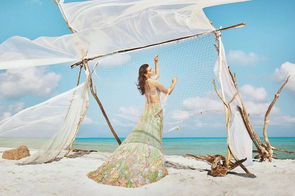 13 Sea Green Lehenga Designs for The Millennial Brides