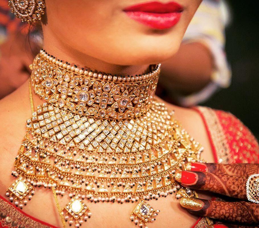 Rajasthani gold on sale choker set