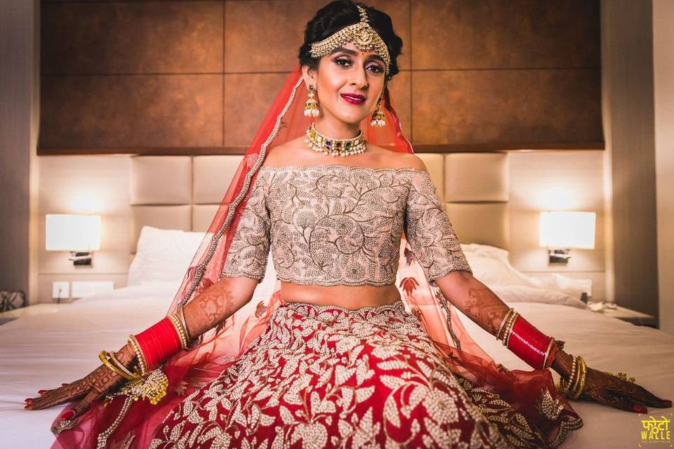 25 Golden Bridal Lehenga for Indian Brides - Go Golden